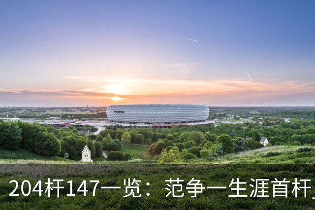 204杆147一览：范争一生涯首杆 首位00后147先生